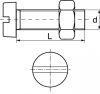 Vis métaux tête cylindrique fendue