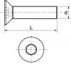 Vis métaux tête fraisée six pans creux