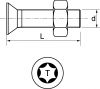 Vis métaux tête fraisée Torx